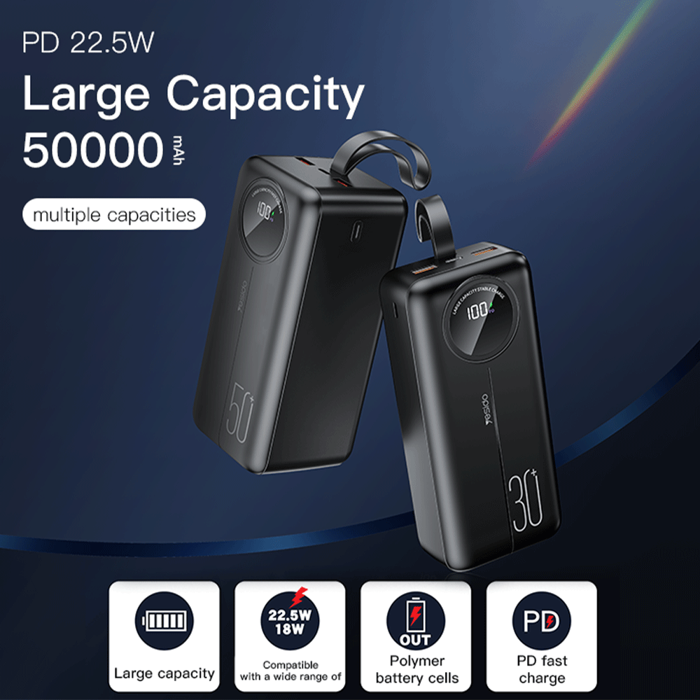 50.000mAh avec recharge solaire original (2 mois de garantie)