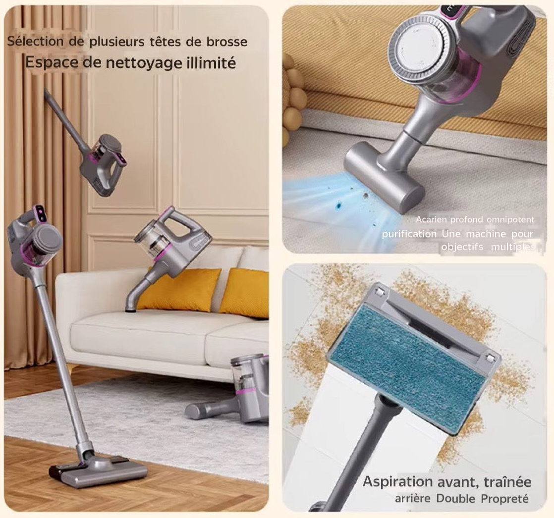 🧹 Aspirateur Sans Fil Multifonction (Maison, Voiture, Tapis, sols durs, canapés, matelas…)