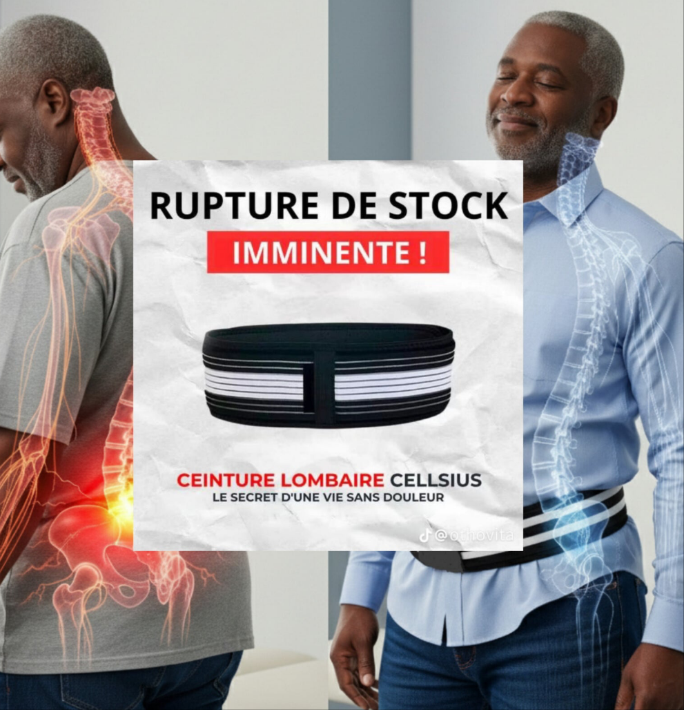 Ceinture lombaire dite STOP✋ AUX DOULEURS LOMBAIRES ET SCIATIQUE aujourd’hui