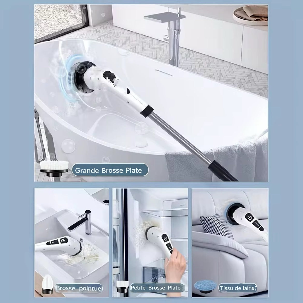 Brosse électrique multifonctions 9 en 1😍