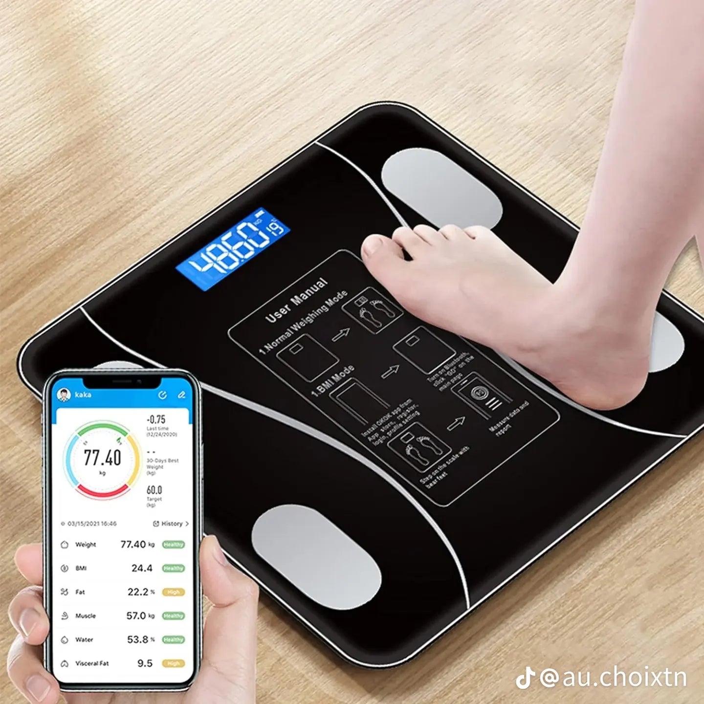 Balance Connectée intelligente avec suivie de santé