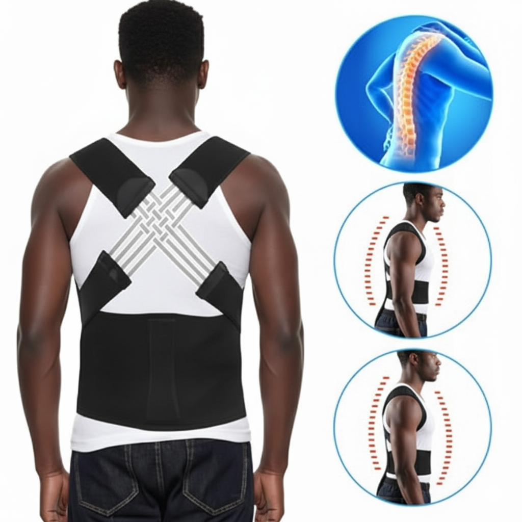 Correcteur de posture : attelle dorsale